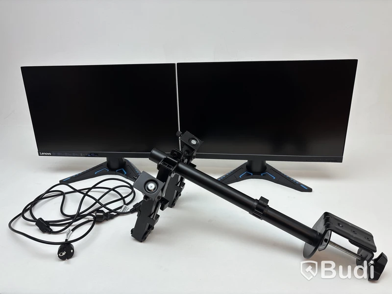 2 st. Datorskärmar Lenovo, A21238FG1 inkl. Stativärm