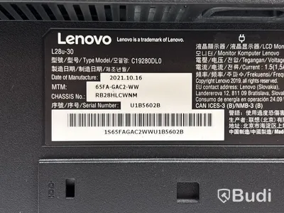 Datorskärmar Lenovo L28u-30, 28 tum