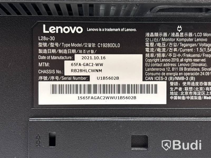 Datorskärmar Lenovo L28u-30, 28 tum