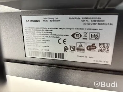 2 st. Datorskärmar Samsung S27E650D, 27 tum, Samsung S24E650DW, 24 tum