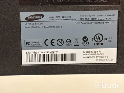 2 st. Datorskärmar, Samsung S24A650S, 24 tum och Samsung F24T450FQR, 24 tum