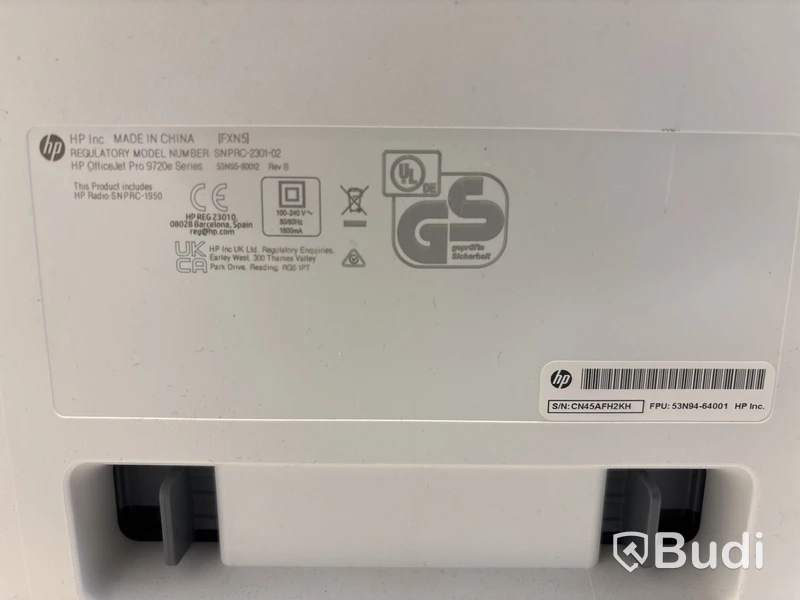 Skrivare HP, OfficeJet Pro 9720e