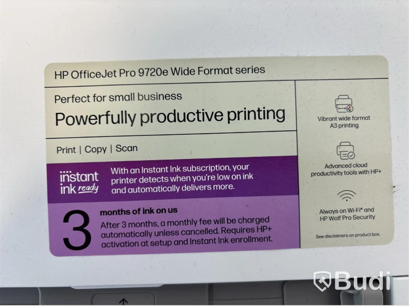 Skrivare HP, OfficeJet Pro 9720e