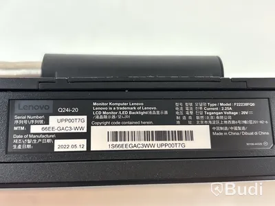 Datorskärm, Lenovo Q24i-20, 24 tum