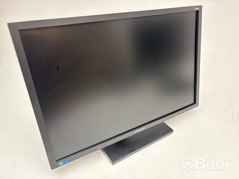 2 st. Datorskärmar, Samsung S24E650XW och S24C650DW, 24 tum inkl. skärmstativ