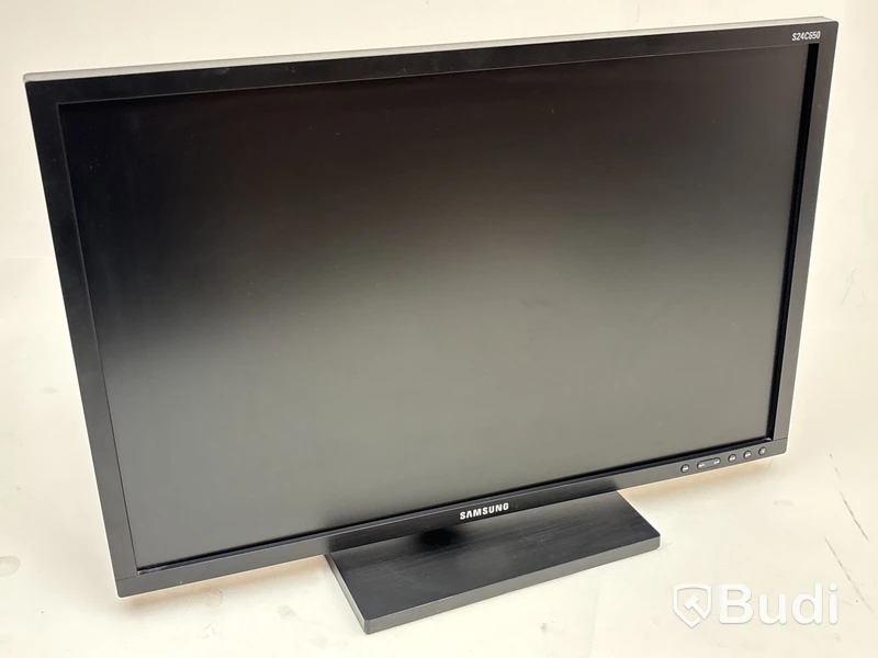 2 st. Datorskärmar, Samsung S24E650XW och S24C650DW, 24 tum inkl. skärmstativ