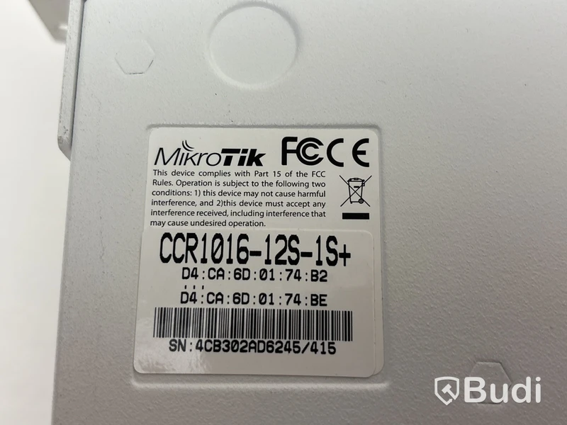 Router MikroTik Ccr1016-12S-1S+