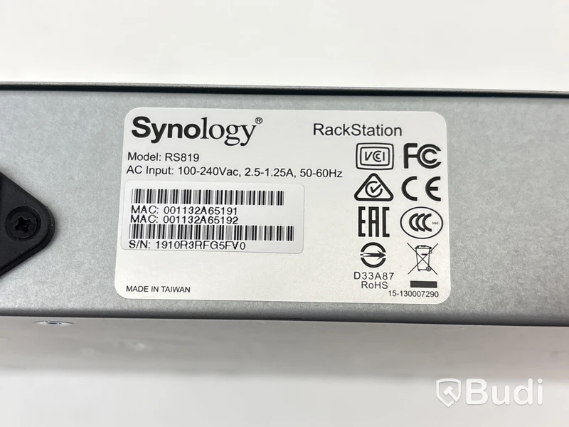 Rackstation Synology, RS819