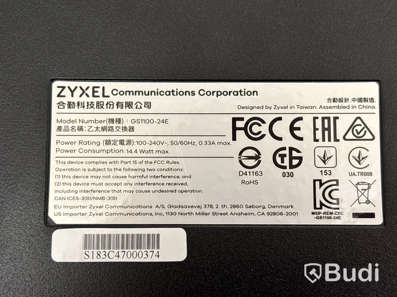 Switch Zyxel GS1100-24E 24-port