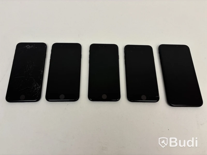 Parti med iPhones, olika modeller