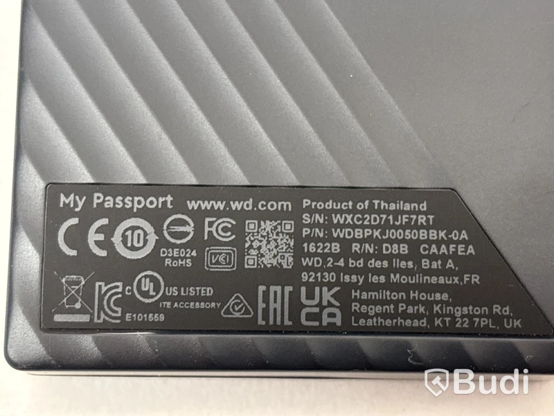 Extern hårddisk WD My Passport 5TB