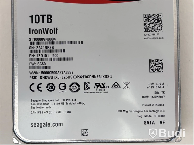 Hårddisk Seagate IronWolf 10TB 3,5-tum