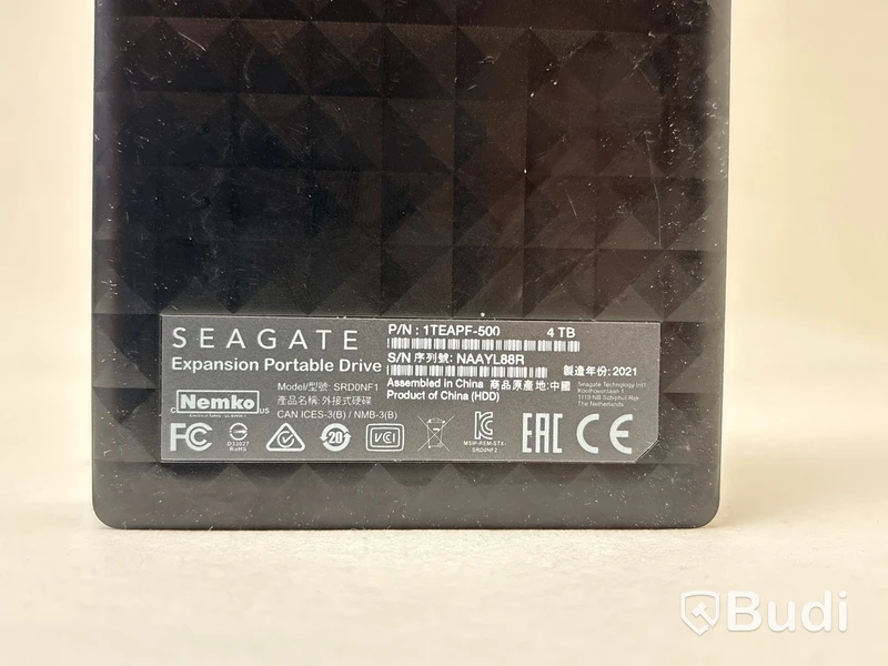2 st. extern hårddiskar Seagate Expansion Portable Driver/Expansion+ á 4TB