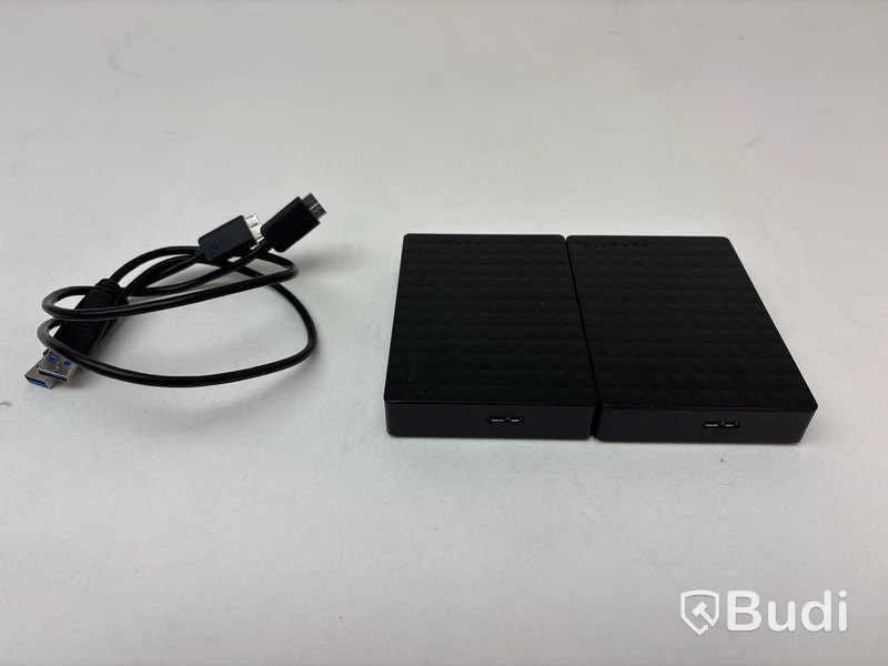 2 st. extern hårddiskar Seagate Expansion Portable Driver/Expansion+ á 4TB