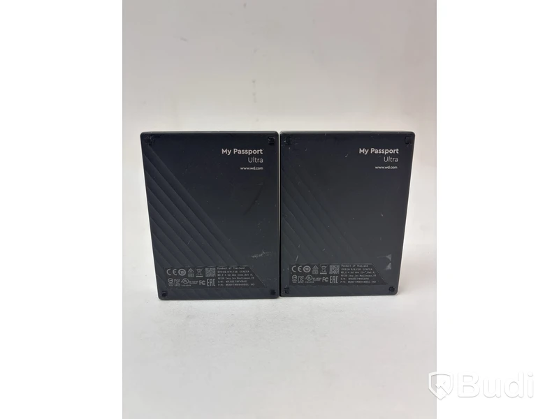 2 st. Externa hårddiskar WD My Passport Ultra á 4TB