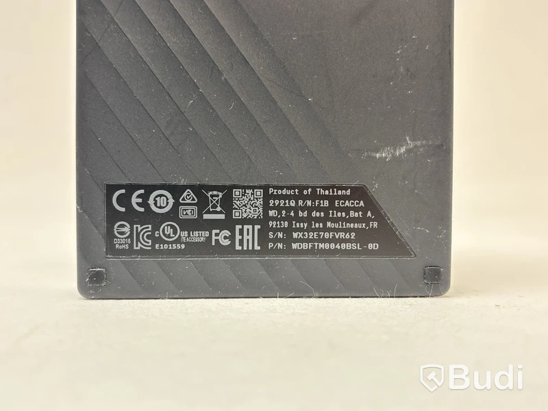 2 st. Externa hårddiskar WD My Passport Ultra á 4TB