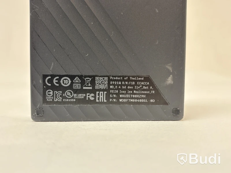 2 st. Externa hårddiskar WD My Passport Ultra á 4TB