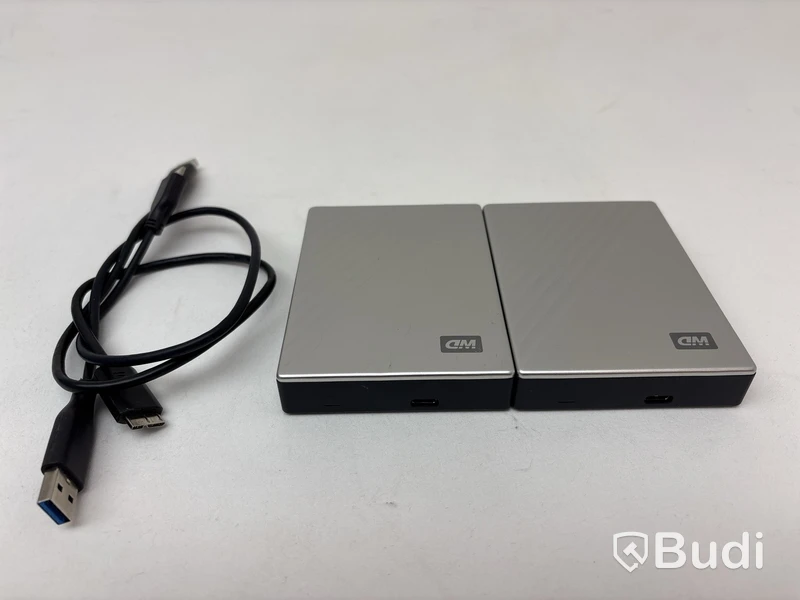 2 st. Externa hårddiskar WD My Passport Ultra á 4TB