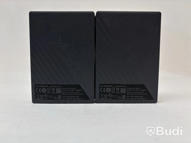 2 st. Externa hårddiskar WD My Passport á 5TB
