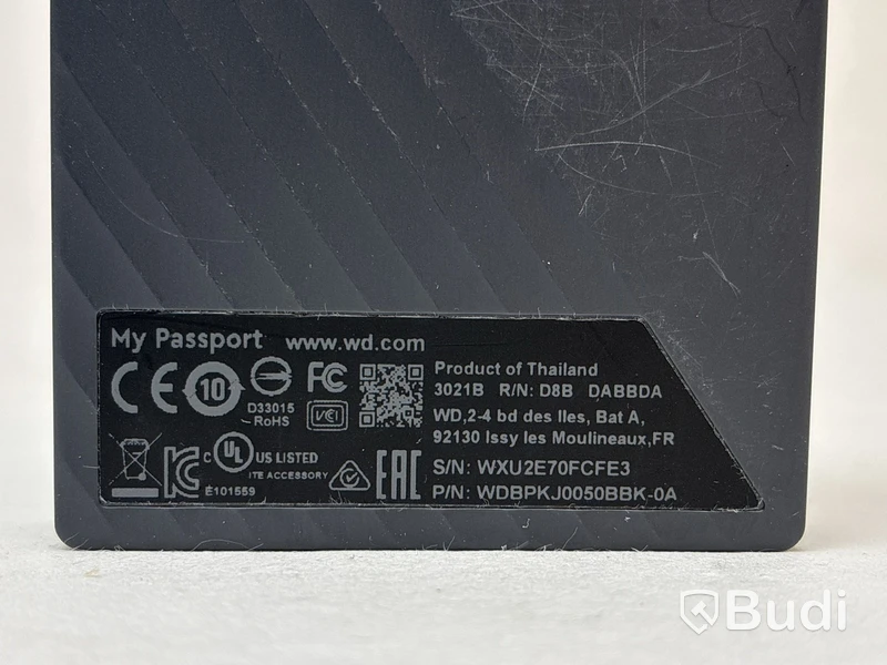 2 st. Externa hårddiskar WD My Passport á 5TB