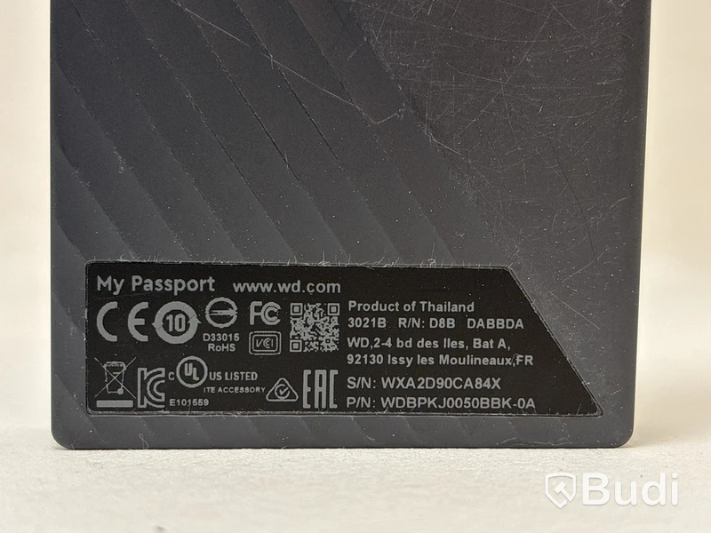 2 st. Externa hårddiskar WD My Passport á 5TB