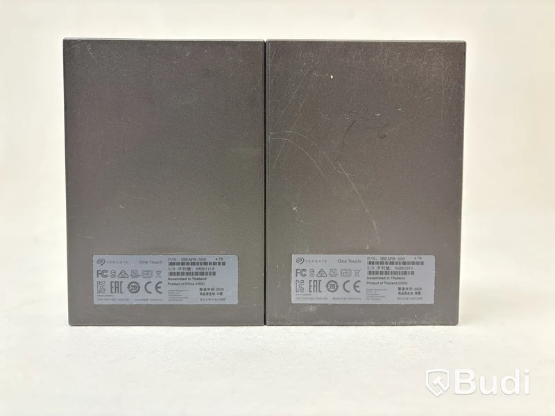 2 st. externa hårddiskar Seagate One Touch á 4TB