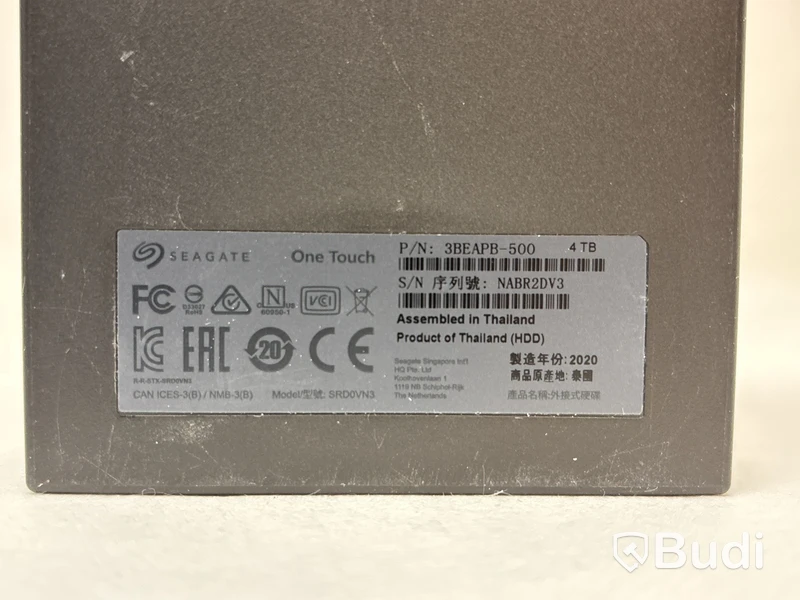 2 st. externa hårddiskar Seagate One Touch á 4TB