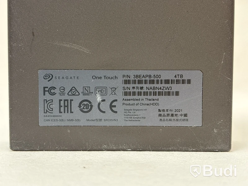 2 st. externa hårddiskar Seagate One Touch á 4TB
