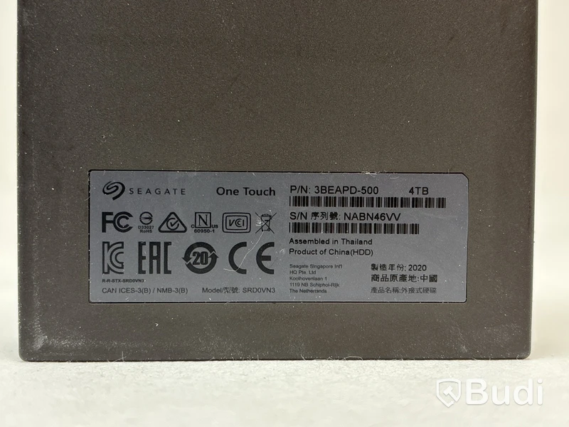 2 st. externa hårddiskar Seagate One Touch á 4TB