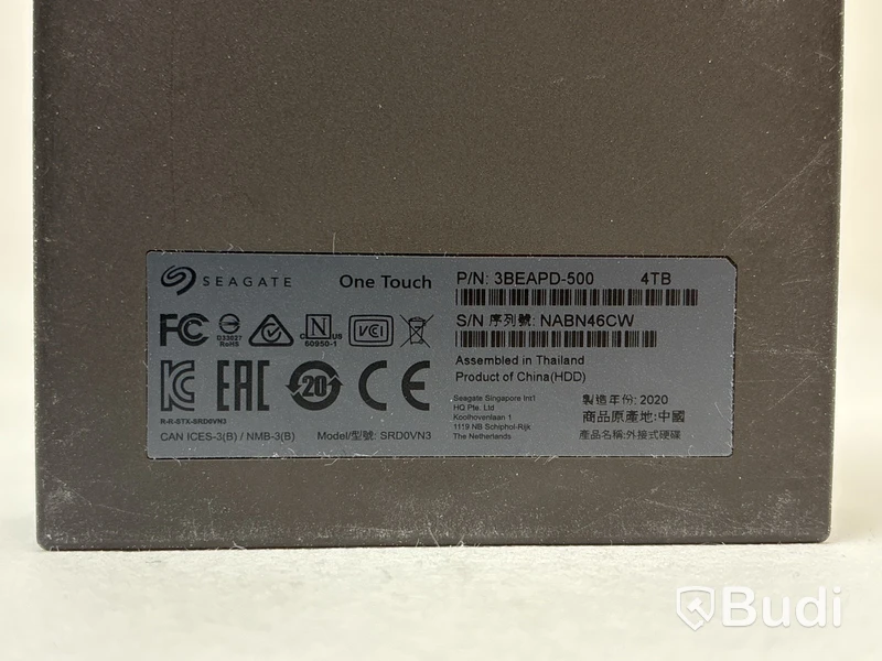 2 st. externa hårddiskar Seagate One Touch á 4TB
