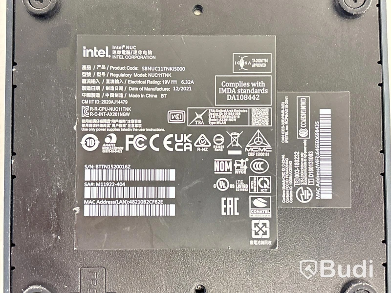 Stationär dator Intel NUC