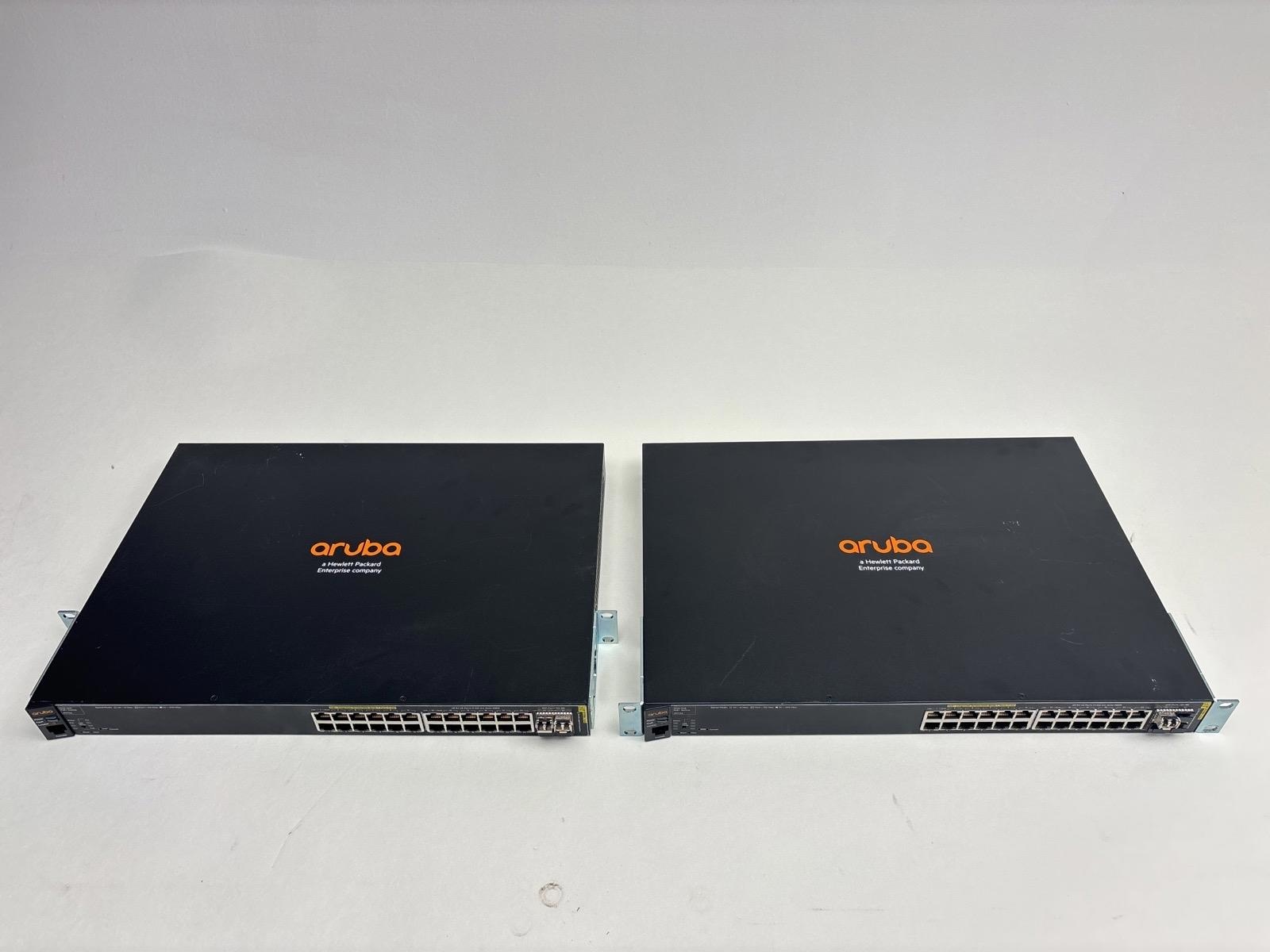 2 st. Nätverksswitch Aruba, 2530 24g poe+ switch j9773a
