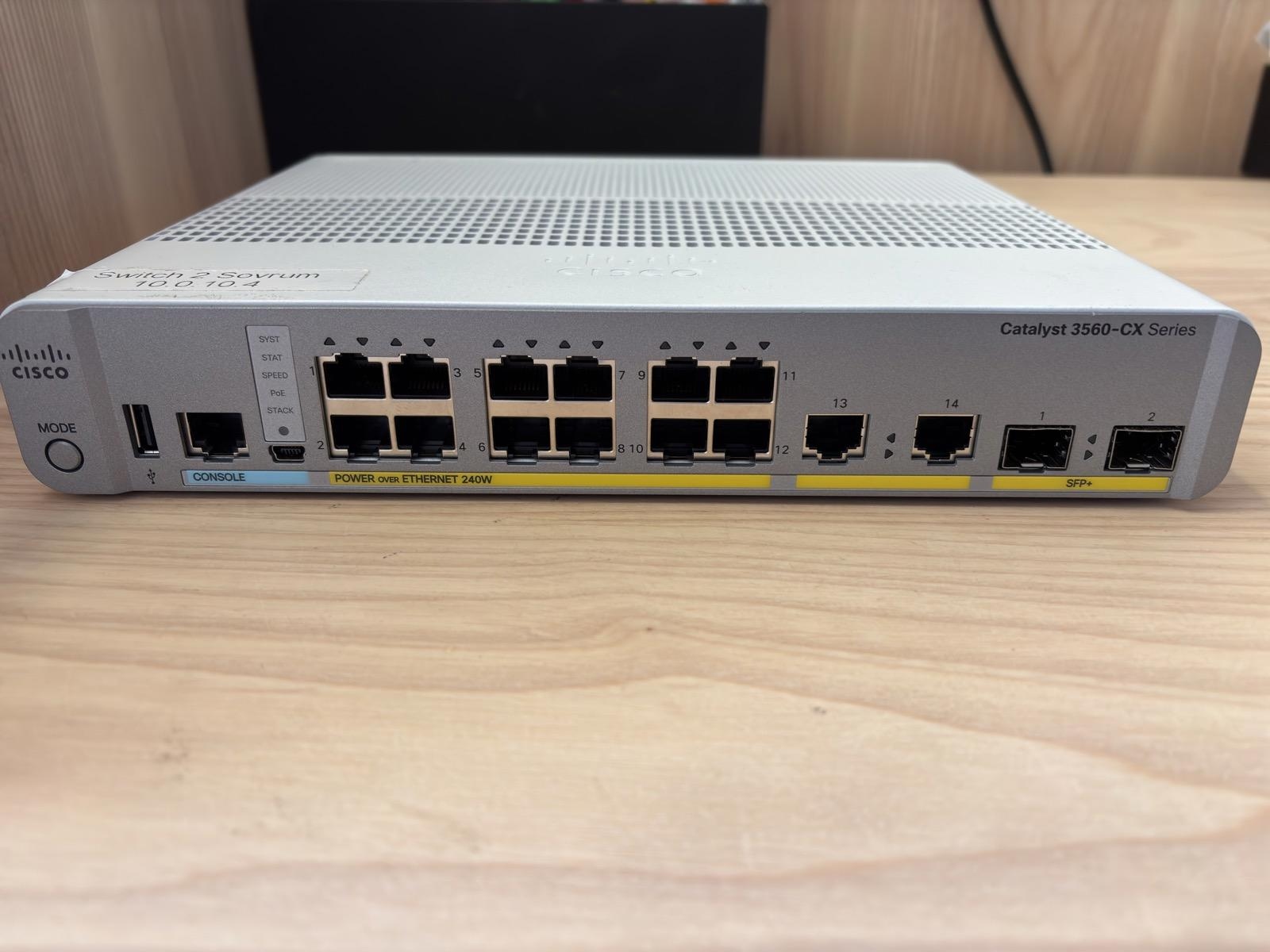 Cisco Catalyst 3560-CX 12-Port PoE Switch for sale via nätauktion