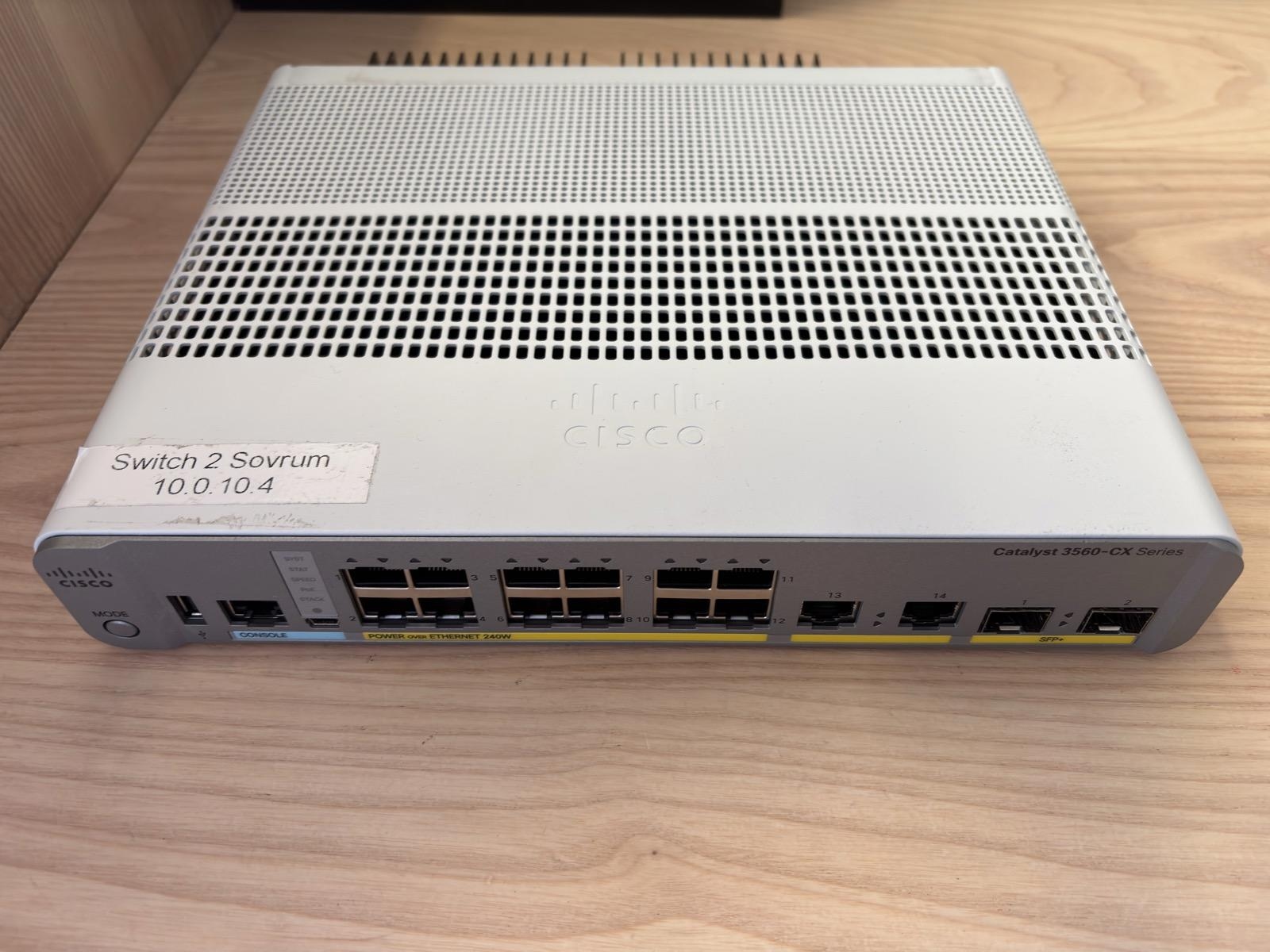 Cisco Catalyst 3560-CX 12-Port PoE Switch