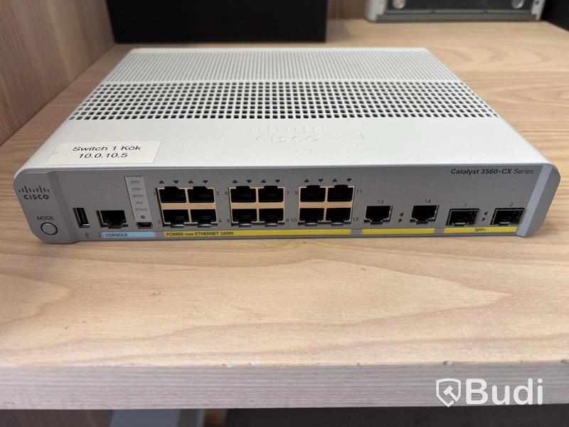 Switch Cisco Catalyst 3560-CX 12-port PoE
