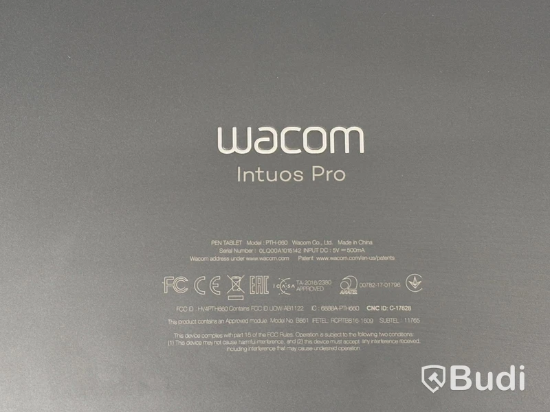 Ritplatta Wacom, PTH-660