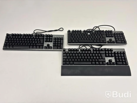 3 st. Gaming-tangentbord, olika modeller