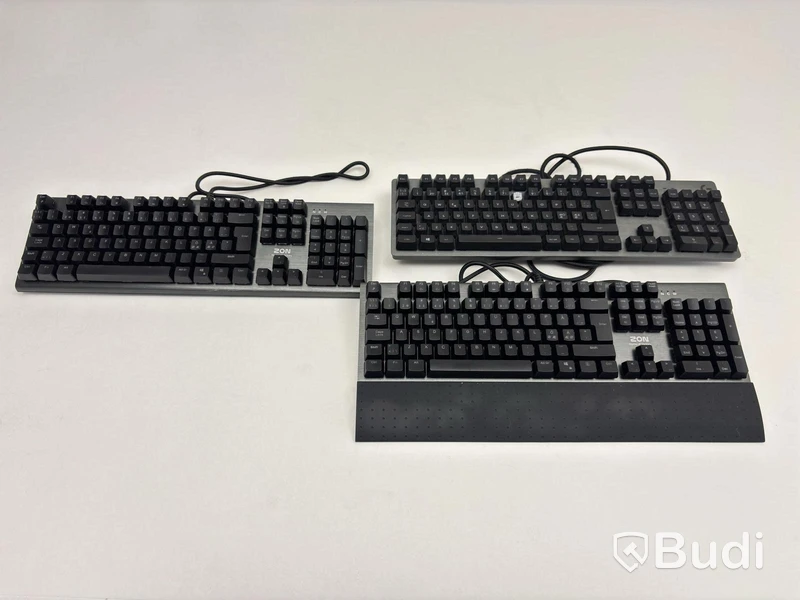 3 st. Gaming-tangentbord, olika modeller