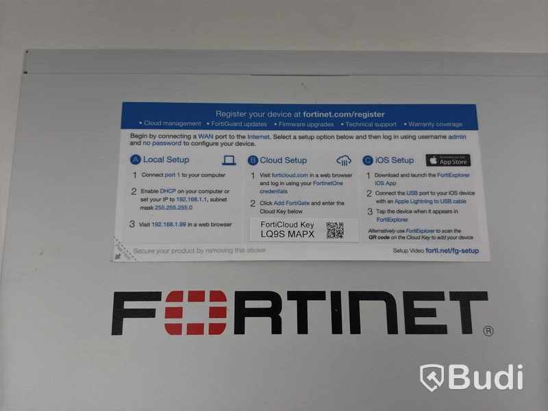 Brandvägg för nätverk Fortinet, FortiGate 60F (FG-60F)