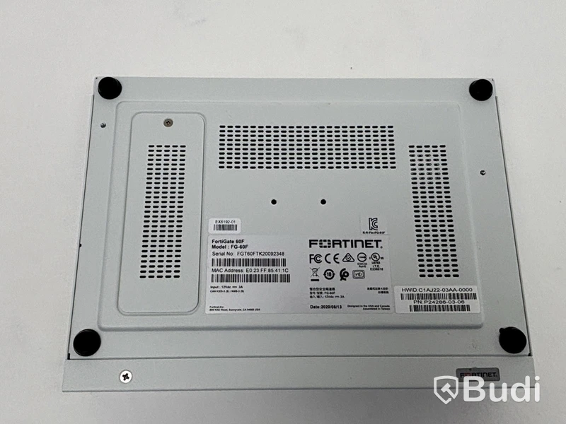 Brandvägg för nätverk Fortinet, FortiGate 60F (FG-60F)