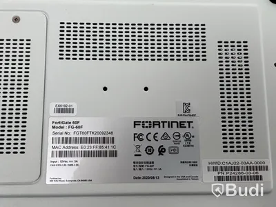 Brandvägg för nätverk Fortinet, FortiGate 60F (FG-60F)