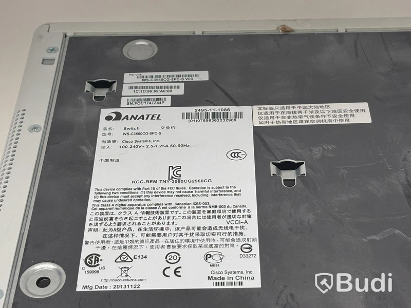 Switch Cisco, WS - C3560CG - 8PC - S