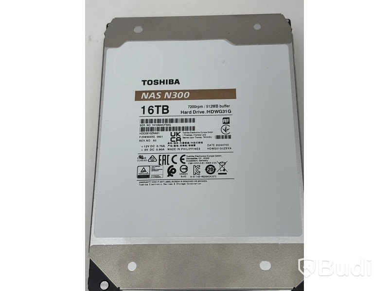 Hårddisk Toshiba, NAS N300 16TB