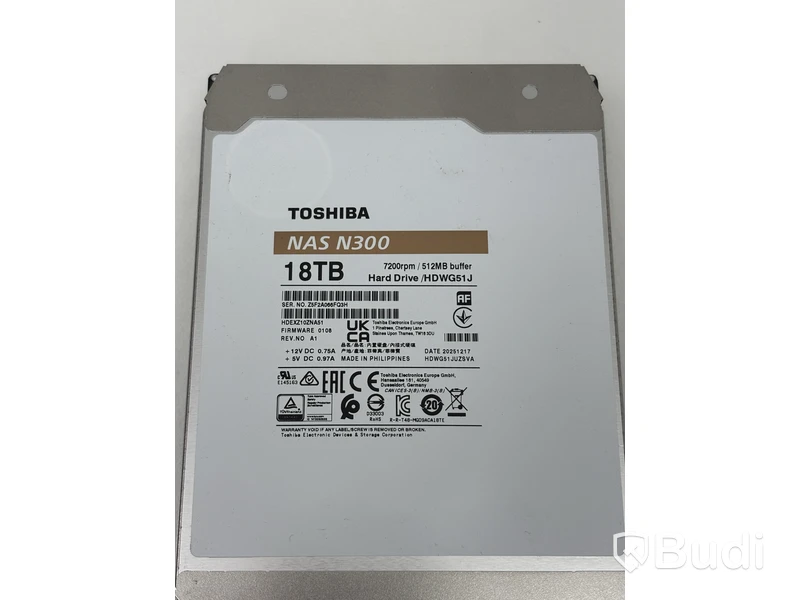 Hårddisk Toshiba, NAS N300 18TB