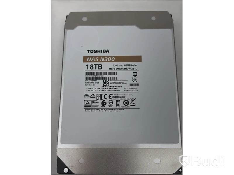 Hårddisk Toshiba, NAS N300 18TB