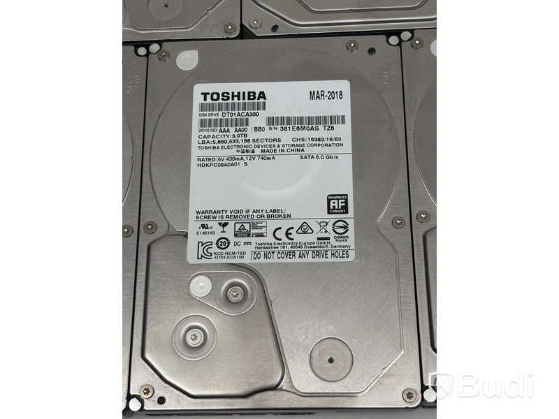 Parti med hårddiskar Toshiba