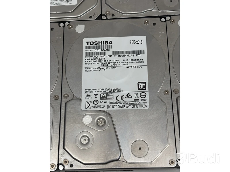 Parti med hårddiskar Toshiba