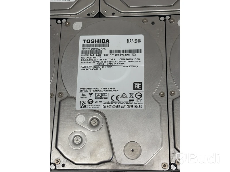 Parti med hårddiskar Toshiba