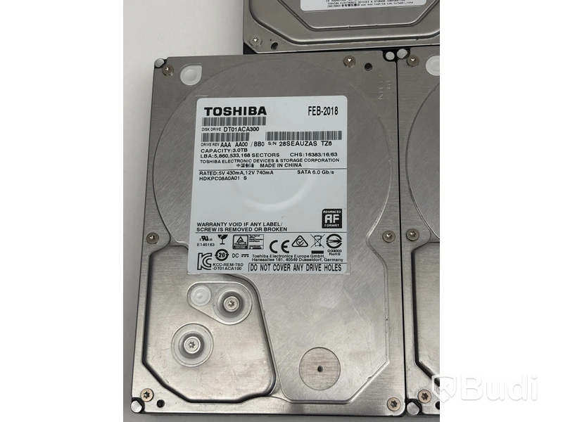 Parti med hårddiskar Toshiba