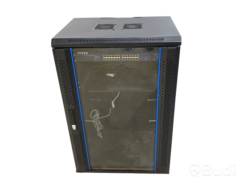 Serverrack Toten inkl. 24-port nätverksswitch